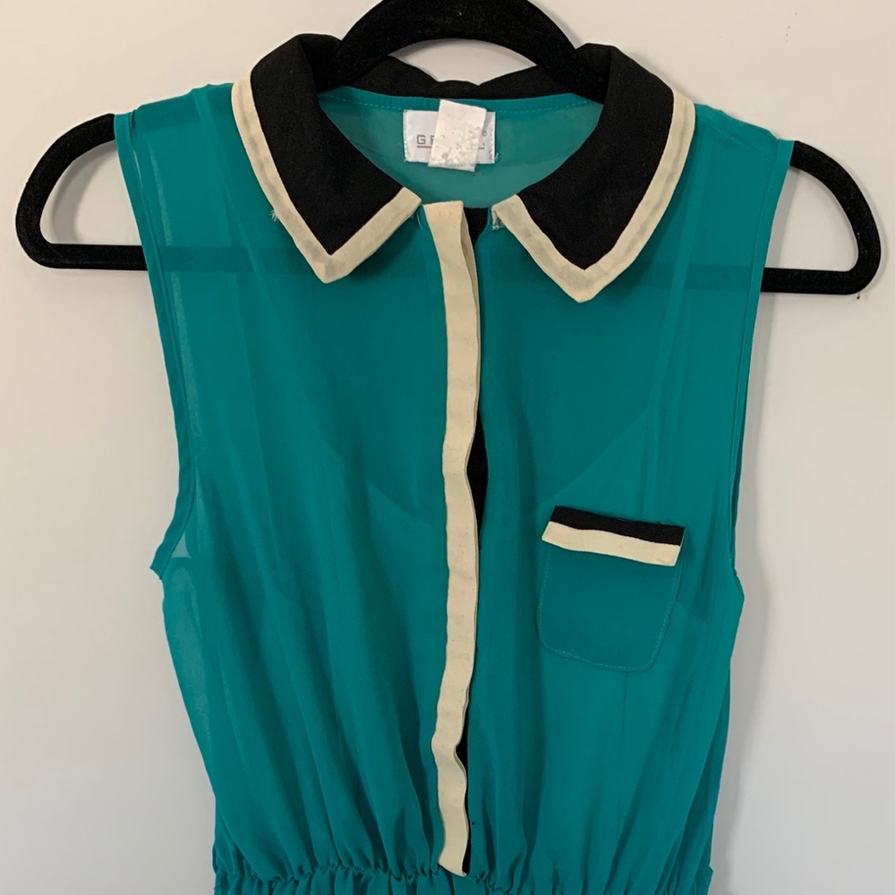 Sheer dress with slip underneath